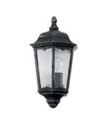 EGLO Navedo Buitenlamp - Zilver/Zwart - E27 - 43 cm