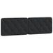 VidaXL Hoofdeind & Voeteind Zwart 160 cm Polyester