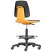 Bimos Chaise d'atelier Labsit, roues autobloquantes, repose-pieds