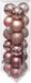 Atmosphera Kerstballen - 18x - Roze - Mix - Kunststof - 3 cm