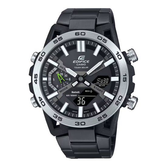 Casio Edifice ECB-2000DD-1AEF Horloge - Staal - Zwart - Ø 45 mm