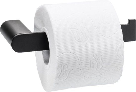XIVADA Toiletrolhouder Zwart - Boren - Luxe Wc Rolhouder Muur -Hangend