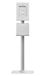 conecto Bodemhouder voor tablet, met afsluitbare stalen behuizing voor Tab A 10.1 (2019)/Tab A7/S6 Lite 10.4/10.5"/11 en iPad 5/6/7/8/9/ iPad Air 9.7"/10.5"/10.9"/iPad Air 9.7"/10.5"/11, wit