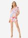 P.J. SALVAGE CO. Pyjamaoberteil Tropical Dreams Vrouwen Korte mouw Gebloemd Multicolor 2