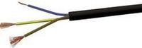 VOKA Kabelwerk H05VVF3X1 Geïsoleerde kabel H03VV-F 3 x 1 mm² Zwart 100 m