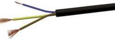 VOKA Kabelwerk H05VVF3X1 Geïsoleerde kabel H03VV-F 3 x 1 mm² Zwart 100 m