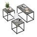 Furinno Camnus Moderne woonkamertafelset met een salontafel en twee bijzettafels, 40 x 76,2 x 44,45 cm
