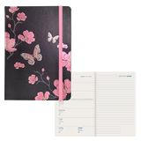 Idena 11061 - Afsprakenkalender 2024, DIN A5, Bloemen, 176 pagina's, 1 week op 1 pagina, agenda, weekplanner