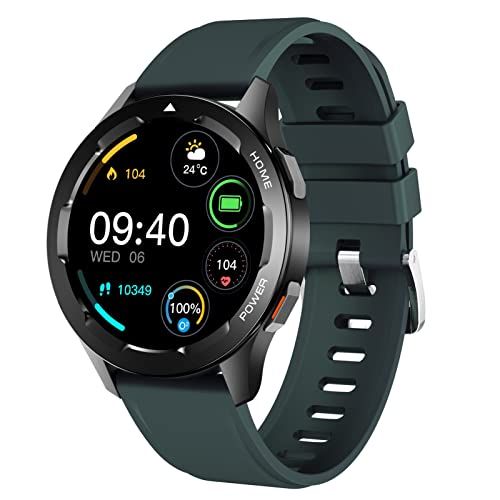 Roadoor Smart Horloge Lange Uithoudingsvermogen Stap Tellen Oplaadbare Mannen BT Calling Smart Horloge voor Dagelijks Leven Groen