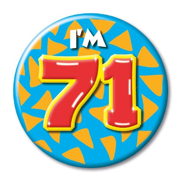 Paper Dreams Button klein - i'm 71