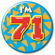 Paper Dreams Button klein - i'm 71