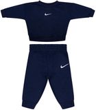 Nike Kids Essential Fleece Crew Set Blauw 3-4 Years Jongens, Meisjes