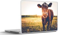 SleevesAndCases Laptop Sticker - 13.3 inch - Sunset - Flowers - Grass - 31x22.5cm
