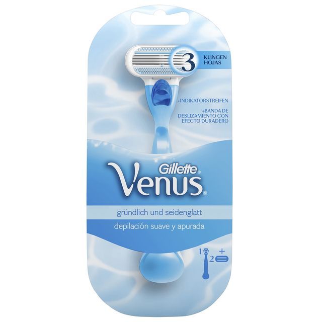 Gillette Venus Original - Scheerapparaat voor Vrouwen - Wit/Blauw - Incl. 2 Mesjes