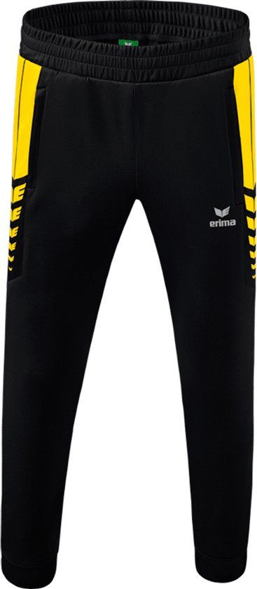 Erima Six Wings Worker Broek Heren - Zwart / Geel - Maat L