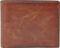 Fossil Derrick RFID Large Coin Pocket Bifold Brown