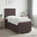 Maison Exclusive - Lit Boxspring avec matelas marron foncé 90 x 200 cm tissu