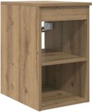 vidaXL Badkamerkast Tussenin Artisanaal eiken 30 x 44,5 x 50 cm