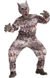 Widmann - Grijs weerwolf kostuum met masker voor kinderen - 140 (8-10 jaar)
