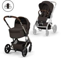 Cybex Poussette Balios S Lux Chocolate Brown/Brown incl. Nacelle Pliante