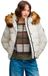 Superdry Everest Bomber Jas met Slanke Pasvorm Dames Gewatteerde Jassen Off White