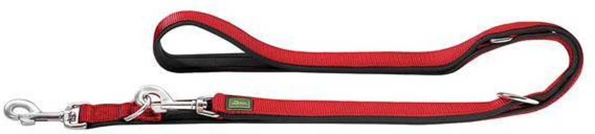 Hunter Trainingslijn Neopren Nylon Rood&Zwart 200x2.0 cm