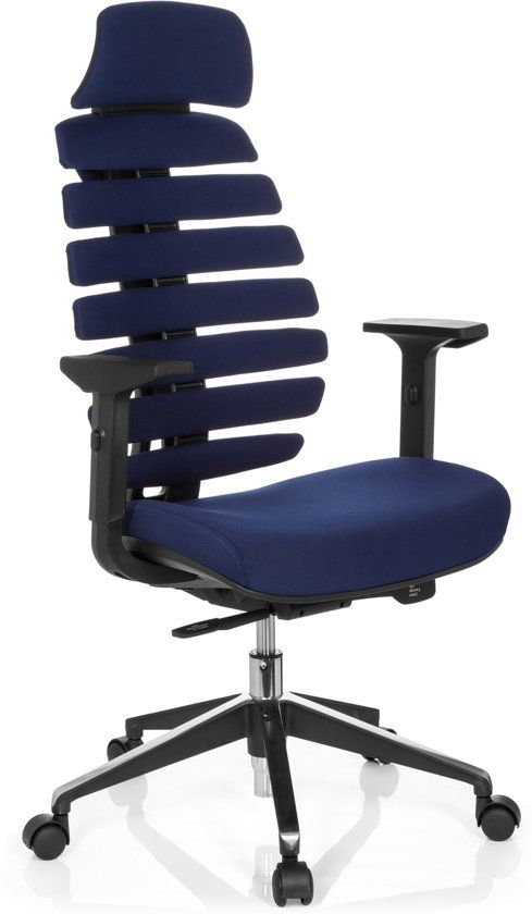 HJH OFFICE Ergo Line II Pro - Bureaustoel - Blauw