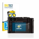 BROTECT Screenprotector 3 Stuks voor Leica Q (Typ 116) Beschermglas transparant