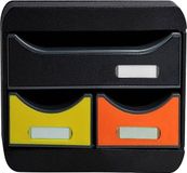 Exacompta Ladenbox Small-Box 3 laden Harlekijn