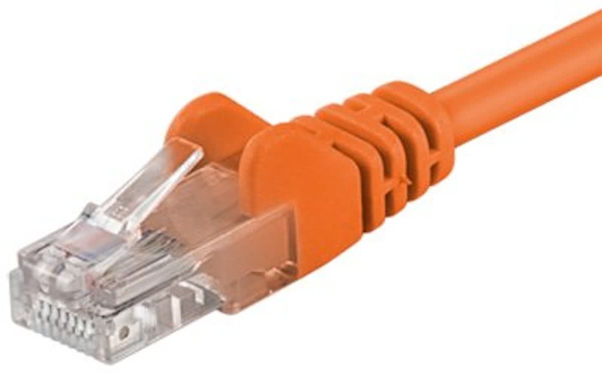 CAT5E Netwerkkabel - RJ45 - oranje - 0.5 m