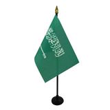 AZ FLAG Tafelvlag Saoedi-Arabië 15x10 cm Polyester 100D Plastic Voet
