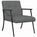 vidaXL Fauteuil Donkergrijs Stof