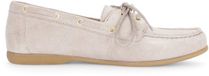 Gabor Dames Loafers Zilver Leer Panterprint Vierkante Neus