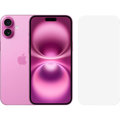 Apple iPhone 16 Plus 256GB Roze + BlueBuilt Screenprotector Glas