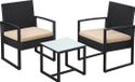 Ensemble de terrasse - Ensemble de balcon - Moderne - Meubles de jardin en teinte grise