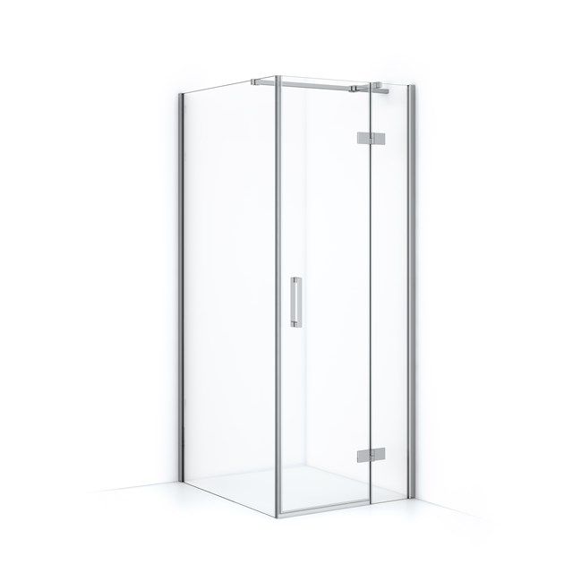Maxaro Douchecabine Diamond 90x80cm 8mm Helder Veiligheidsglas Chroom met Draaideur