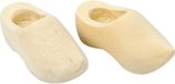 Merkloos / Sans marque Klompjes mini - 12x - hout - 4 cm - hobby of decoratie - knutselen
