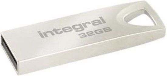 Integral Arc 32GB USB 2.0 Flash Drive - Metallic Gray