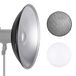 NEEWER 55 cm metalen schoonheidsschotel Bowens Mount Reflector met witte diffuser, honingraatrooster voor stroboscoopflits videolamp, compatibel met Godox AD600 NEEWER CB60 Q4 Vision 4 S101-serie