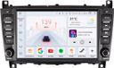 Happiq Autoradio met Bluetooth et CarPlay pour Mercedes-Benz C-Klasse W203/W209 & CLK200 - Système de navigation 8 pouces