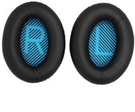 Bose Coussinets d'oreille pour Bose QuietComfort, Bose QuietComfort 25 & Bose QuietComfort 35 - Coussinets de rechange pour casque QC, QC25 & QC35 - Noir