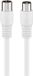 Goobay 66615 Coaxkabel 3 m Wit