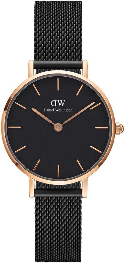 Daniel Wellington Petite Ashfield DW00100245 - Polshorloge - Zwart - 28mm