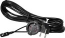 Easyout EO-780803 Stroom Verlengkabel 16 A Zwart 5.00 m H05VV-F 3G 1,5 mm²