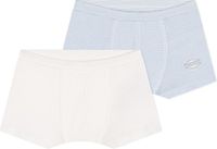 Petit Bateau Set met twee gestreepte katoenen boxershorts voor kinderen in de maat 152.