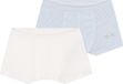 Petit Bateau Set met twee gestreepte katoenen boxershorts voor kinderen in de maat 152.