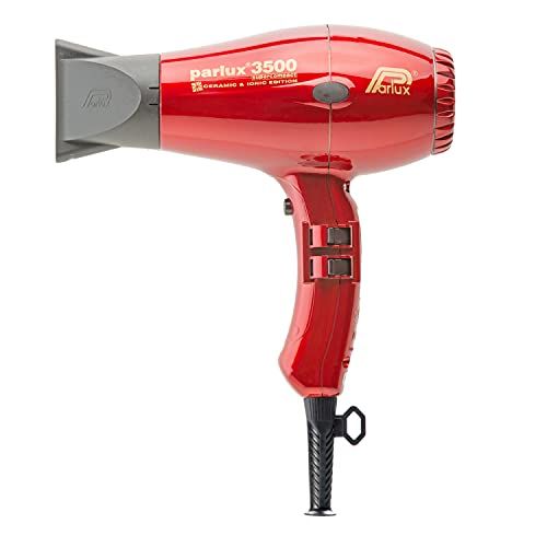 Parlux 3500 SuperCompact Ceramic + Ionic, rood