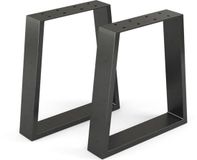 Vicco Tafelpoten – 40 x 42 cm Trapeziumvormig Zwart
