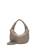 LIEBESKIND BERLIN Leren schoudertas handtas Farrah Crossbody Bag Neutral Grey Taupe