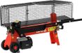 YATO Elektrische Houtklover - Hydraulische Klover - 5 Ton - 2200W - Voor Boomstammen tot 52 cm - Met Metalen Veiligheidskooi
